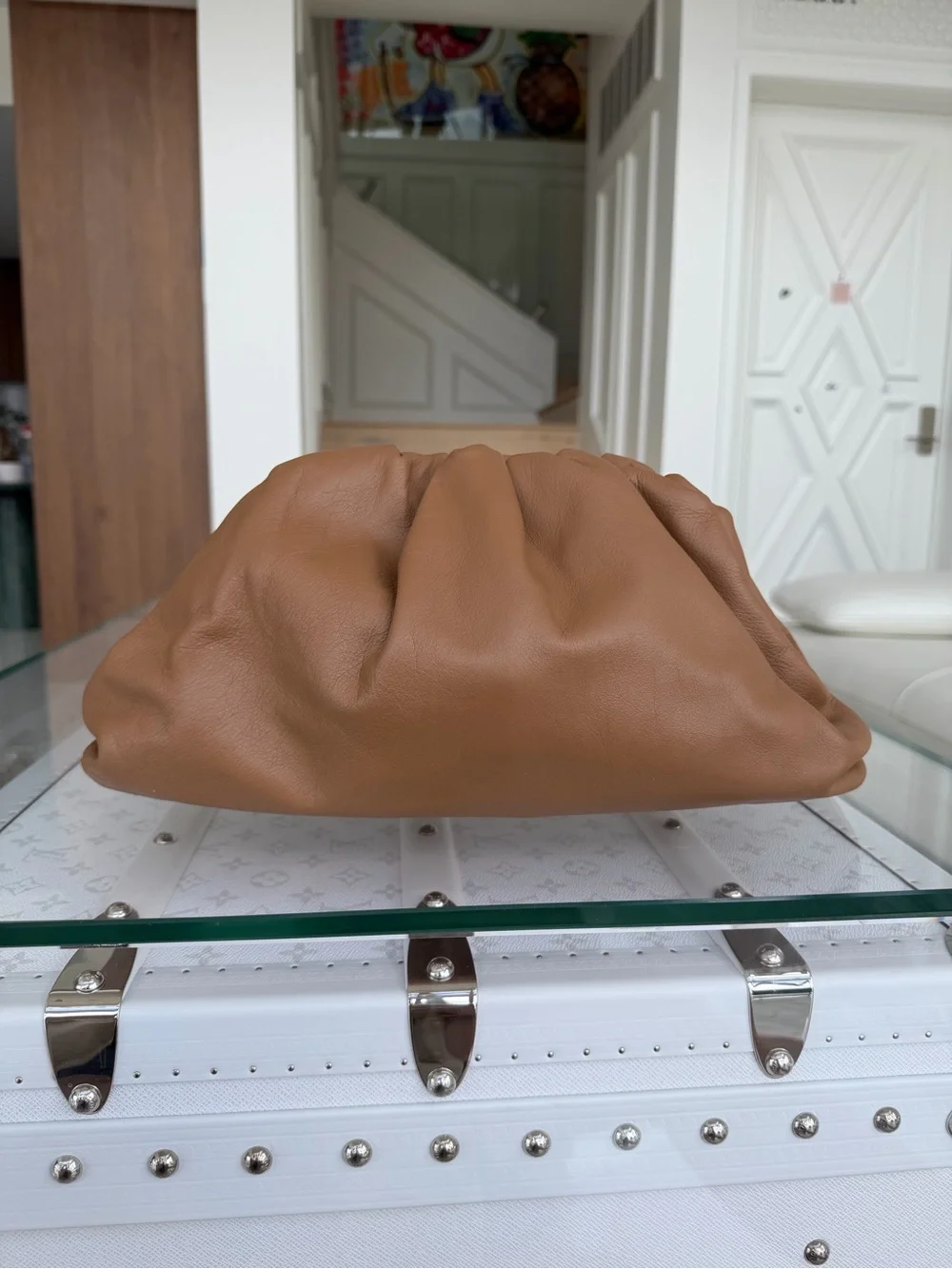 Bottega Veneta Large Pouch Camel/Brown Leather Bag